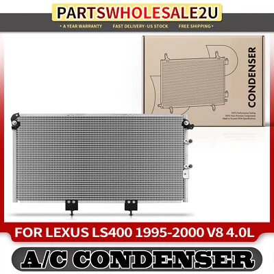 Condensador de aire acondicionado con soporte para Lexus LS400 1995 1996 1997-2000 4,0 L flujo paralelo Foto 1 de 4