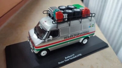 1/43 BEDFORD CF DEALER TEAM ASSISTENZA VAUXHALL 1978 E CASSE ATTREZZI E BENZINA - Immagine 1 di 2