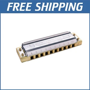Stainless Steel Marine Band Crossover Harmonica - Vibrant Sound for Music Lovers - Picture 1 of 11