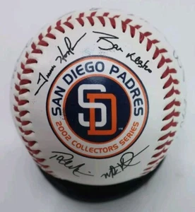 MLB Baseball San Diego Padres 2002 Dienstplan Replik handsignierter Teamball - Bild 1 von 8