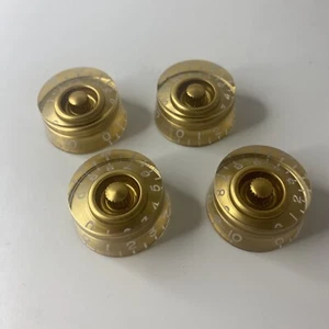 Gibson Style Guitar Gold Speed Knobs Volume and Tone Control Lot of 4 - Picture 1 of 4