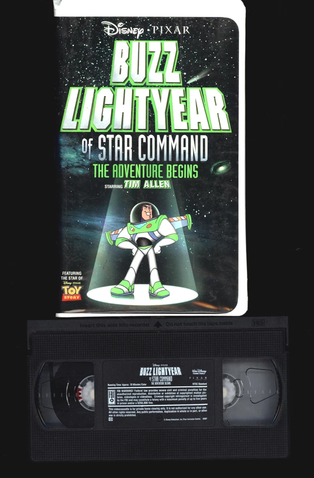 VHS TAPE DISNEY BUZZ LIGHTYEAR OF STAR COMMAND ADVENTURE BEGINS CLAMSHELL - Image 1 of 1