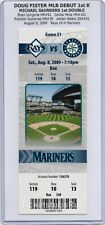 Doug Fister MLB DEBUT 2009 Mariners Rays 8/8 Full Ticket Evan Longoria HR #51