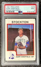 1987 ProCards Gary Sheffield #239 Minor Lgue. Baseball Stockton Ports PSA 9 MINT
