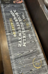 RACHEL ZOE Halloween Table Runner OUIJA BOARD Stars GOLD SHIMMER NEW!!! Gothic - Picture 1 of 11