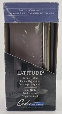  Soporte de papel higiénico Gatco 4293-SN Latitude 2 (níquel satinado) Foto 1 de 4
