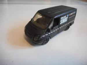Matchbox Ford Transit Police Swat in Black - Bild 1 von 2