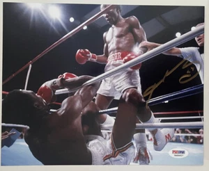 SUGAR RAY LEONARD SIGNED BOXING 8X10 PHOTO PSA/DNA - Picture 1 of 2