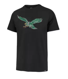 Philadelphia Eagles NFL '47 Brand Throwback schwarz Herren T-Shirt - Bild 1 von 1