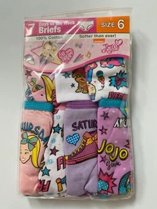 NEW JoJo Siwa COTTON Girls Days of the Week Briefs Underwear Pick Size - Picture 1 of 4