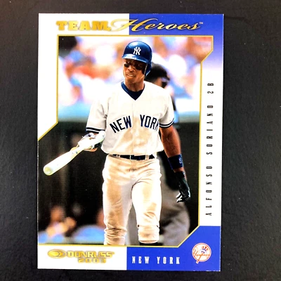 Alfonso Soriano 2003 Donruss Team Heroes Card #343 MLB New York Yankees - Image 1 of 2