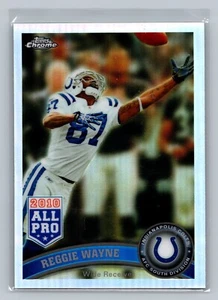 2011 Topps Chrome Refractors Indianapolis Colts Football Card #114 Reggie Wayne - Picture 1 of 2