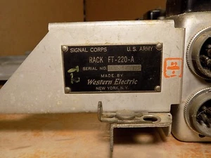 SCR-274N FT-220-A 3 Rx Rack Used Incomplete No Rear Cover #3 - Picture 1 of 11