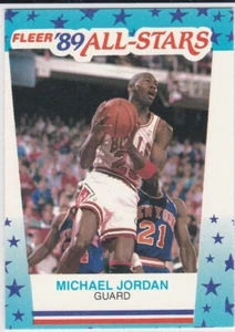MICHAEL JORDAN 1989 Fleer VINTAGE BASKETBALL $$ STICKER CARD Chicago Bulls! - Picture 1 of 2