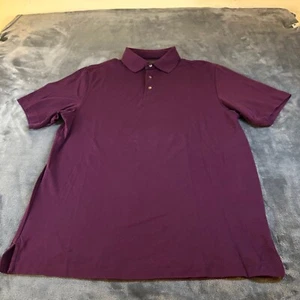 Jos a Bank Reserve Pima Cotton Polo Shirt Traditional Fit Purple Mens Medium - Picture 1 of 7