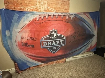 Official 2023 NFL Draft Banners– Kansas City Draft– RARE NFL Memorabilia  - Image 1 of 4