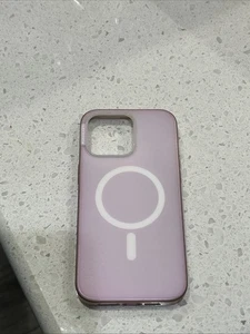 Coque Popsockets blanche opalescente iphone 15 max pro - Photo 1 sur 11