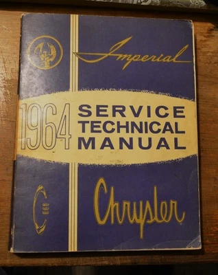 Manual de servicio Chrysler Imperial 1964 de colección fabricante de equipos originales 81-070-4150 Foto 1 de 3