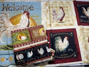 Poultry In Motion Grace Pullen Cotton Quilting Fabric 3 Yards + Panel - Picture 1 of 5