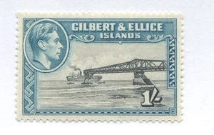 Gilbert & Ellice Islands KGVI 1943 1/ perf 12 mint o.g. hinged - Picture 1 of 1
