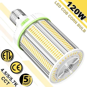 120 Watt LED Corn Light Bulbs 4500K/5000K/5700K Adjustable Warehouse Shop Lights - Picture 1 of 15