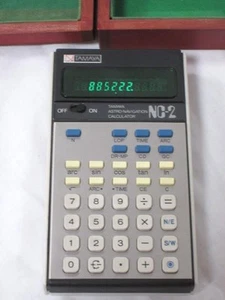 Vintage Tamaya Astro-Navigation Calculator NC-2 w/ Wood Case - Works - Picture 1 of 10