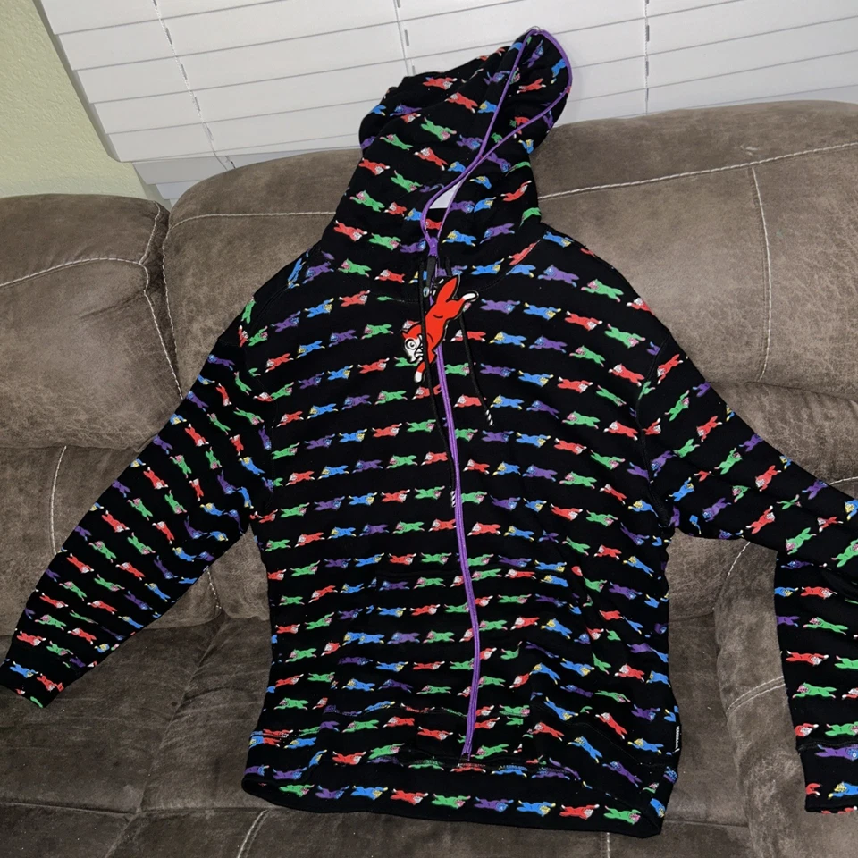 ICECREAM Billionaire Boys Club Men's Grass Allover Print Hoodie Size XL - Image 1 of 2