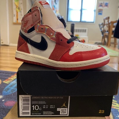 Nike Jordan High OG SP (TD) DV1750-601 SPIDERVERSE, 10C NUEVO EN CAJA Foto 1 de 4