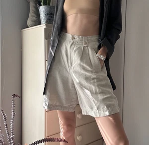 Vintage 90s Liz Claiborne Liz Sport Linen blend Shorts High Waisted Pleated Sz 6 - Picture 1 of 9