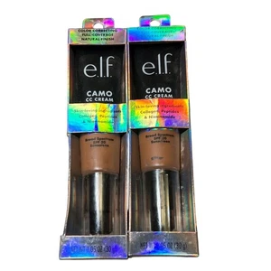 Elf 2 Bottles of Camo CC Cream Tan 460 W 1.05 Oz Full Coverage Hydrating New - Picture 1 of 10