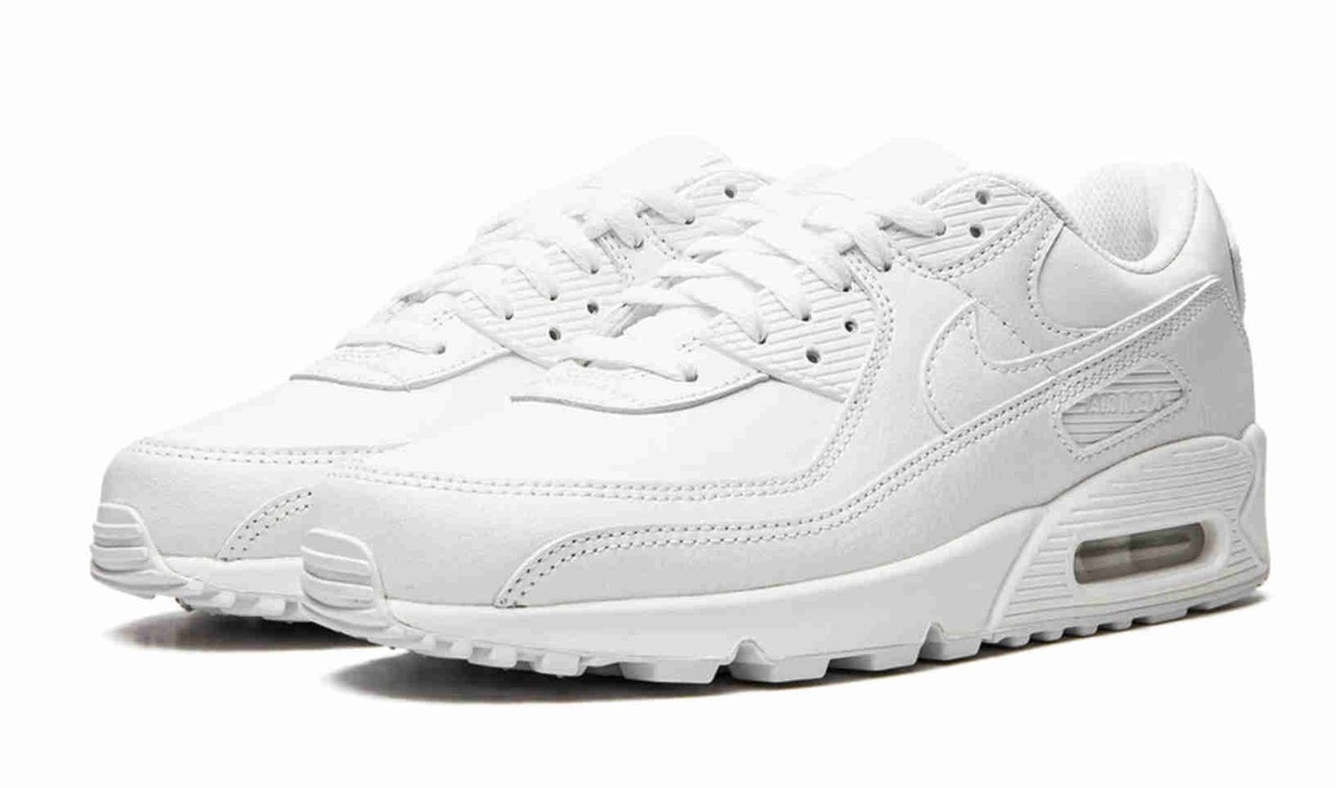 Nike Air Max 90 ホワイト Preços baixos em Nike Air Max 90 White | eBay