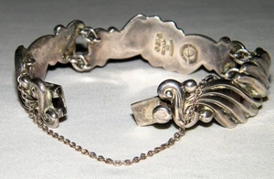 PULSERA VINTAGE DE PLATA ESTERLINA MARGOT DE TAXCO~#5120~México~Firmada~Numerada - Imagen 1 de 9