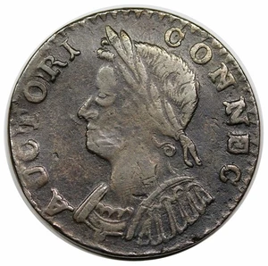 1786 Connecticut Copper, Mailed Bust Left, Miller 4.1-G - Picture 1 of 4