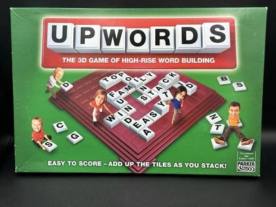 Upwords 3D Word Tile Board Game Letters Hasbro Parker 2004 Complete - Image 1 of 4