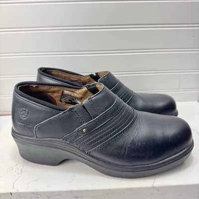 Ariat Women's Steel Toe Clog Work Shoes Black Leather Size 9.5 B - Image 1 of 4