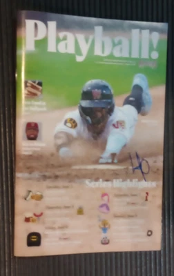 HEDBERT PEREZ Autograph program MILWAUKEE BREWERS prospect Timber Rattlers - Image 1 of 2