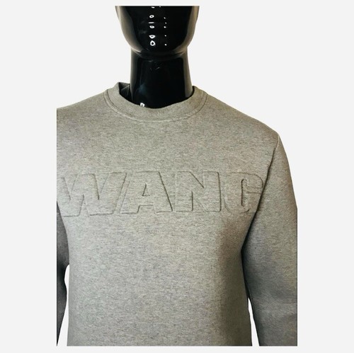 Alexander Wang x H&M Men Grey Scuba Hoodie Sweat Collector Néoprène Size S