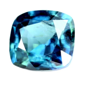 Certified 0.55ct Natural Unheated Teal Sapphire VS Clarity Madagascar Cushion - Picture 1 of 4