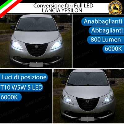 ESL KIT FARI A LED LANCIA YPSILON 312 ANABBAGLIANTI / ABBAGLIANTI + LUCI POSIZIONE