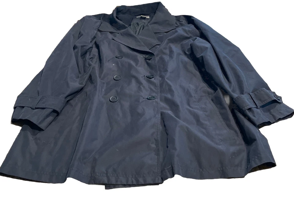 Gabardina Nordstrom negra para mujer talla XL longitud media ver fotos Foto 1 de 4