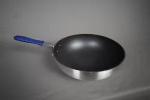 11'' Nonstick Round Bottom Wok, Blue Handle, Used 11 inch - Picture 1 of 5