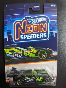 Hot Wheels 2023 Neon Speeders HW 5:8 Black GT Hunter - NIB - Picture 1 of 3