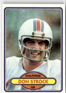 1980 TOPPS DON STROCK MIAMI DOLPHINS #381 - Picture 1 of 2