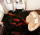 3D Tier Süß Koi Q2834 Fußboden Wandbild Fototapete Tapete Familie Luna 2024
