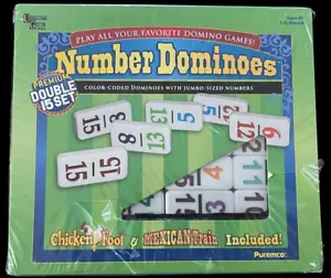 Number Dominoes Double 15 Set NEW University Games Puremco Jumbo-Numbers 136-Pcs - Picture 1 of 12