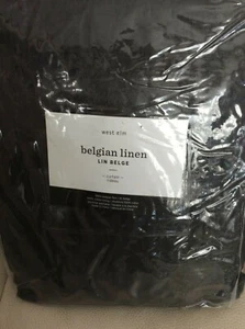 West Elm One (1) Belgian Flax Linen Curtain 48x108L NIP! Solid Slate Gray - Picture 1 of 1