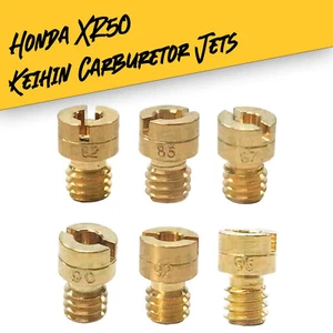 Juego de 6 chorros de precisión de latón para carburador Keihin de 20 mm apto para pit bike Honda XR50 - Imagen 1 de 10