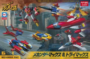 Academy Combined Sentai Mechander Robo Max & TriMax 6 in 1 Plastic Model kit - Foto 1 di 14