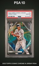 2022 Topps Cosmic Chrome JEREMY PENA Rookie Card RC #41 Astros PSA 10 GEM MINT
