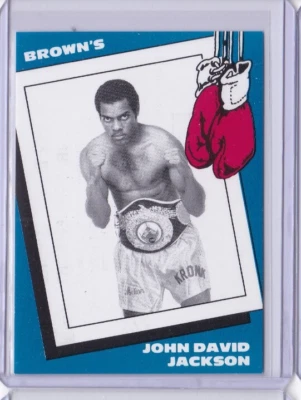 1990 Brown's Boxing Card #33 JOHN DAVID JACKSON IDB1 - Image 1 of 2